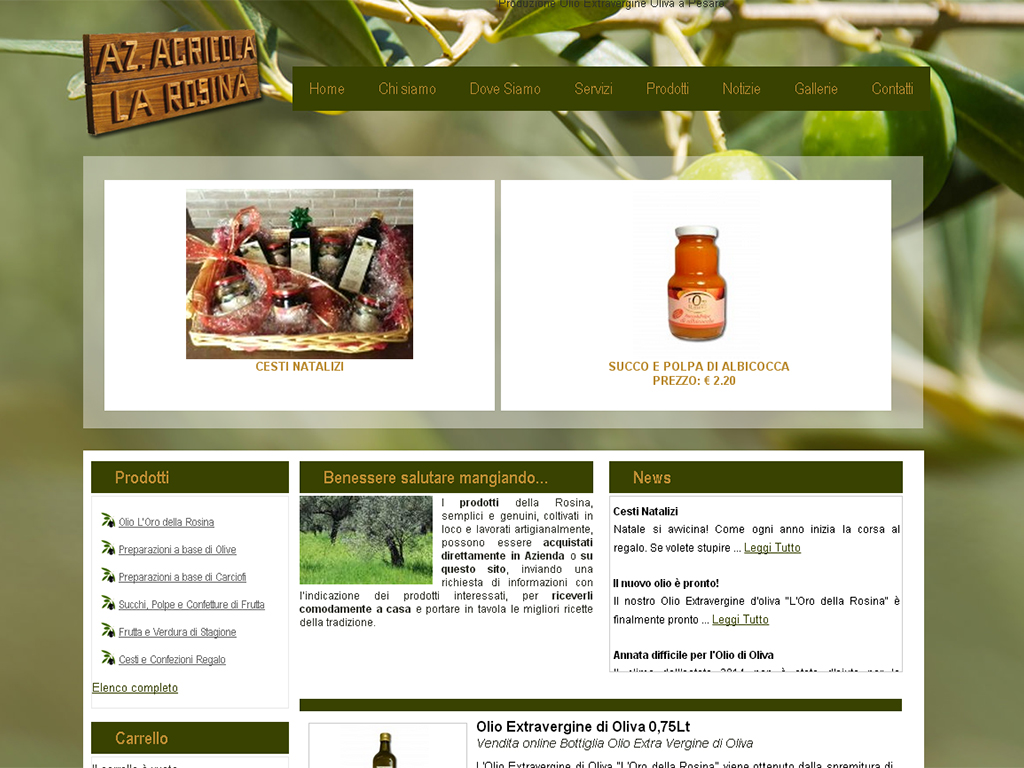 Minitec sas - Azienda Agricola Rosina - minitec siti web azienda agricola rosina olio oliva - Pesaro